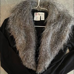 Maggie sweet crop fur jacket